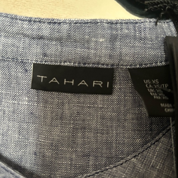 NWT Tahari Linen Cover Up - Picture 5 of 5